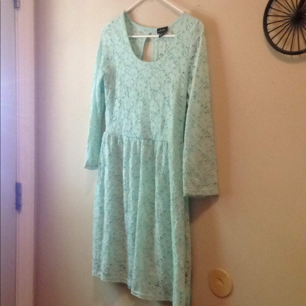 Girls Justify Dress Size Large pastel green